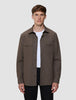 Essential Overshirt Saddle Brown Melange