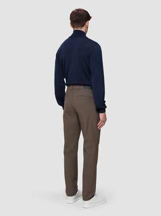 Essential Pants Regular Saddle Brown Melange