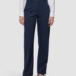 Essential Pants Straight Navy Pinstripe