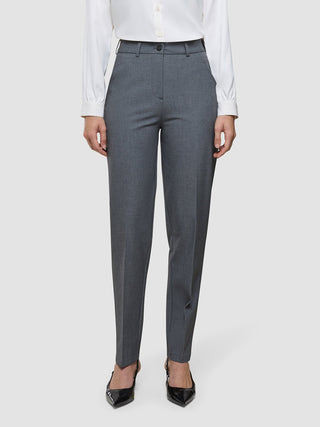 Women's Essential Pants Tapered Dark Grey Melange