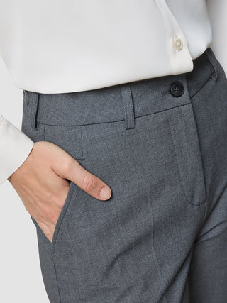 Women's Essential Pants Tapered Dark Grey Melange