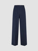 Women's Essential Pants Wide Navy Pinstripe