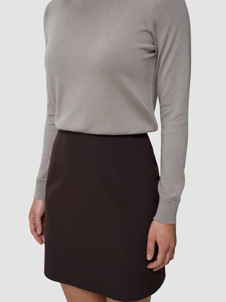 Women's Essential Short Skirt Espresso