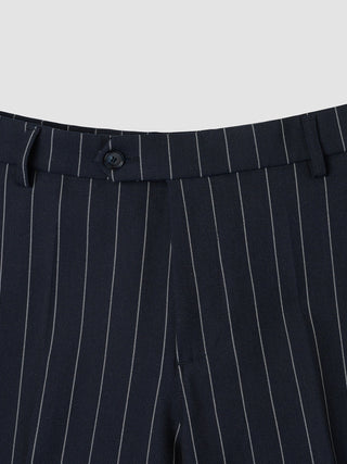 Essential Suit Pants Relaxed Fit Navy Stripes