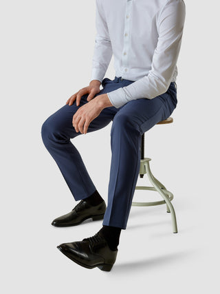 Essential Suit Pants Slim Marine Blue