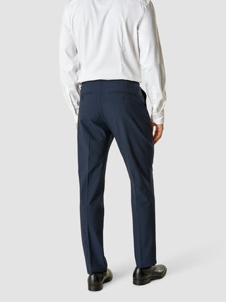 Essential Suit Pants Slim Navy Melange