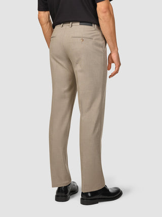 Essential Suit Pants Relaxed Fit Beige Melange