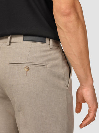 Essential Suit Pants Relaxed Fit Beige Melange