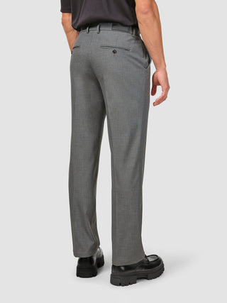 Essential Suit Pants Relaxed Fit Dark Grey Melange