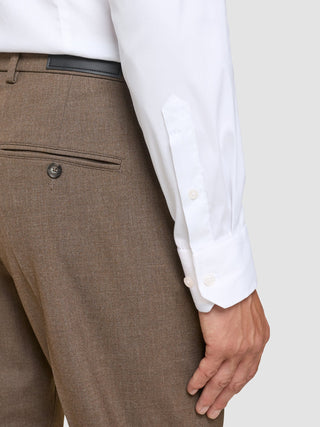 Essential Suit Pants Regular Saddle Brown Melange