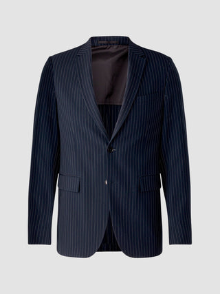 Essential Blazer Regular Navy Pinstripe