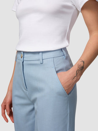 Essential Pants Tapered Sky Blue Melange