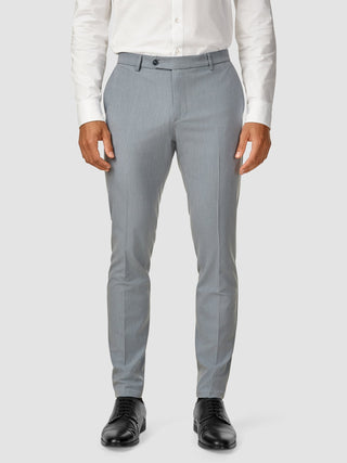 Essential Suit Pants Slim Light Blue Melange