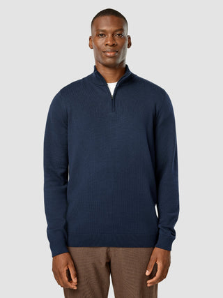 Everyday Knit Half Zip Navy