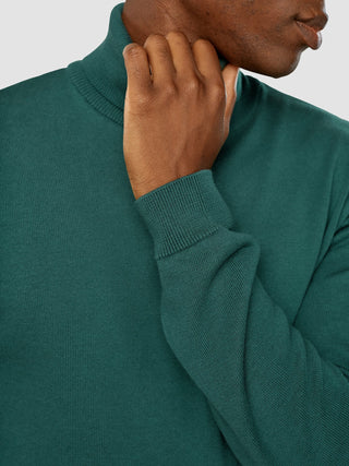 Everyday Knit Turtleneck Shadow Green