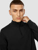 Everyday Knit Half Zip Black