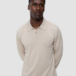 Everyday Knit Long Sleeve Polo Birchwood