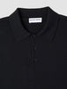 Everyday Knit Long Sleeve Polo Black