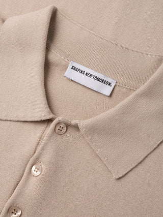 Everyday Knit Short Sleeve Polo Birchwood