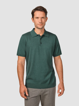 Everyday Knit Short Sleeve Polo Shadow Green