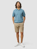 Everyday Knit Short Sleeve Polo Blue Mirage