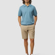 Everyday Knit Short Sleeve Polo Blue Mirage
