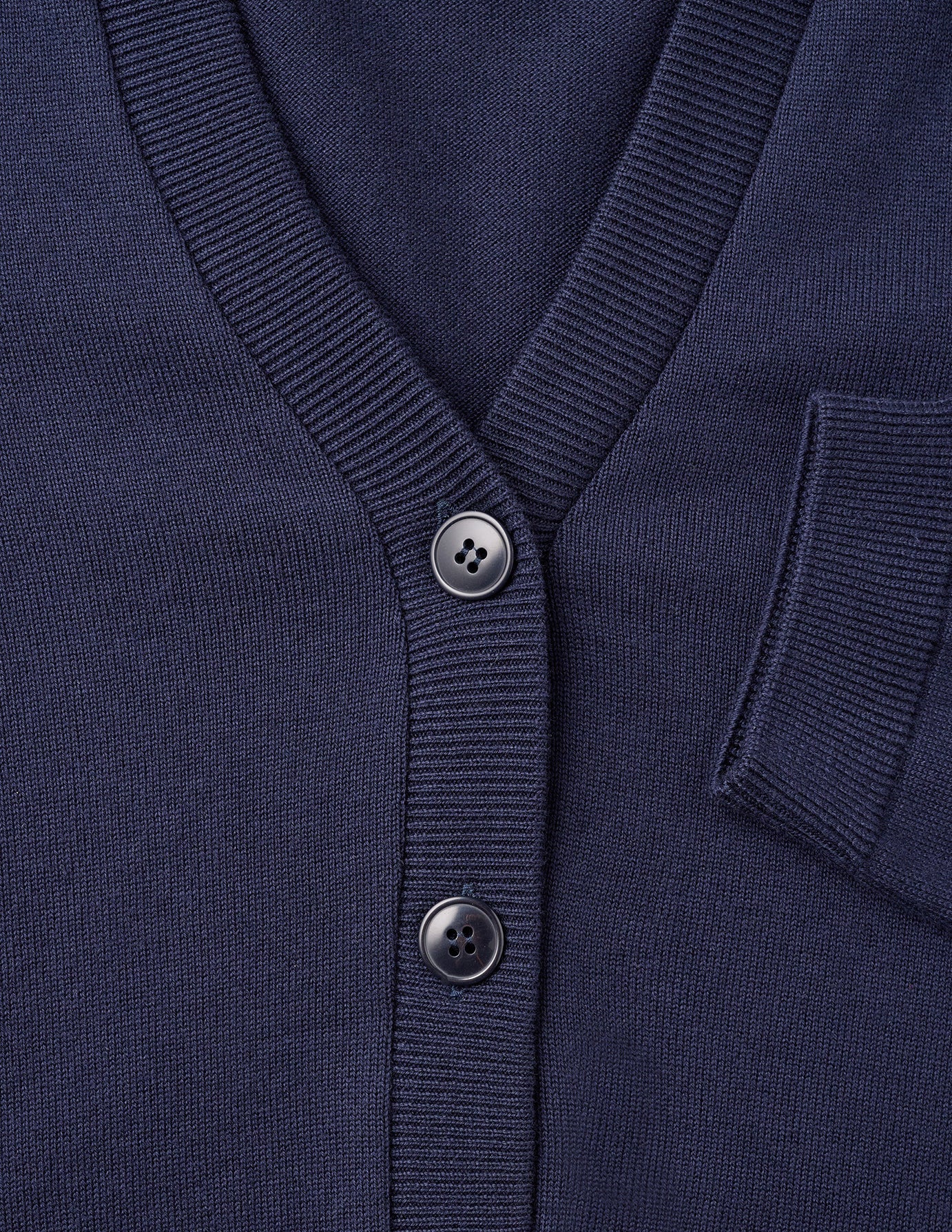 Fine Knit Cardigan Navy