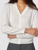 Fine Knit Cardigan Off White