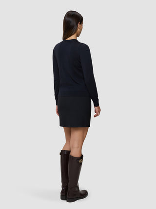 Fine Knit Crewneck Black