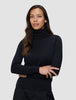 Fine Knit Turtleneck Black
