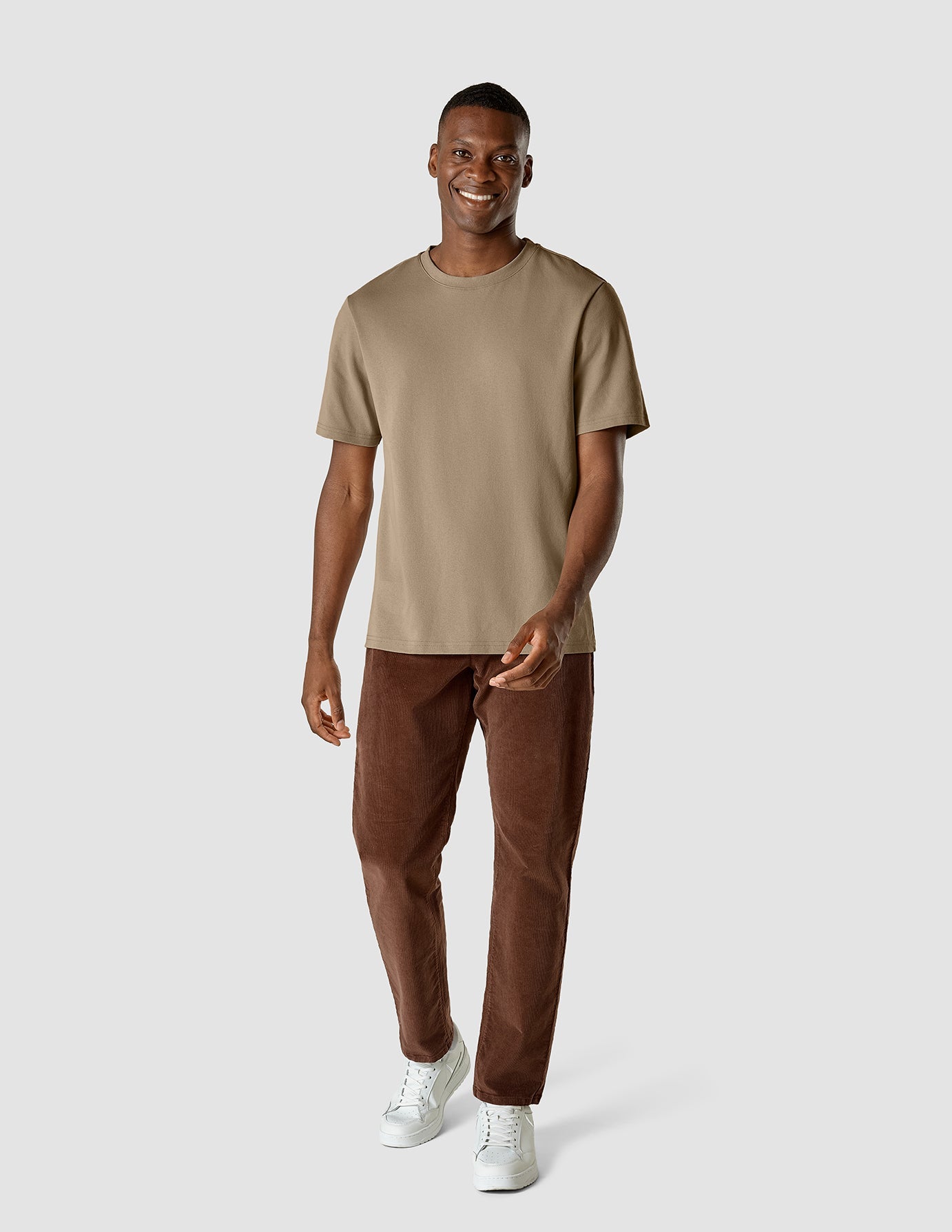 Heavy Box Fit T-shirt Khaki