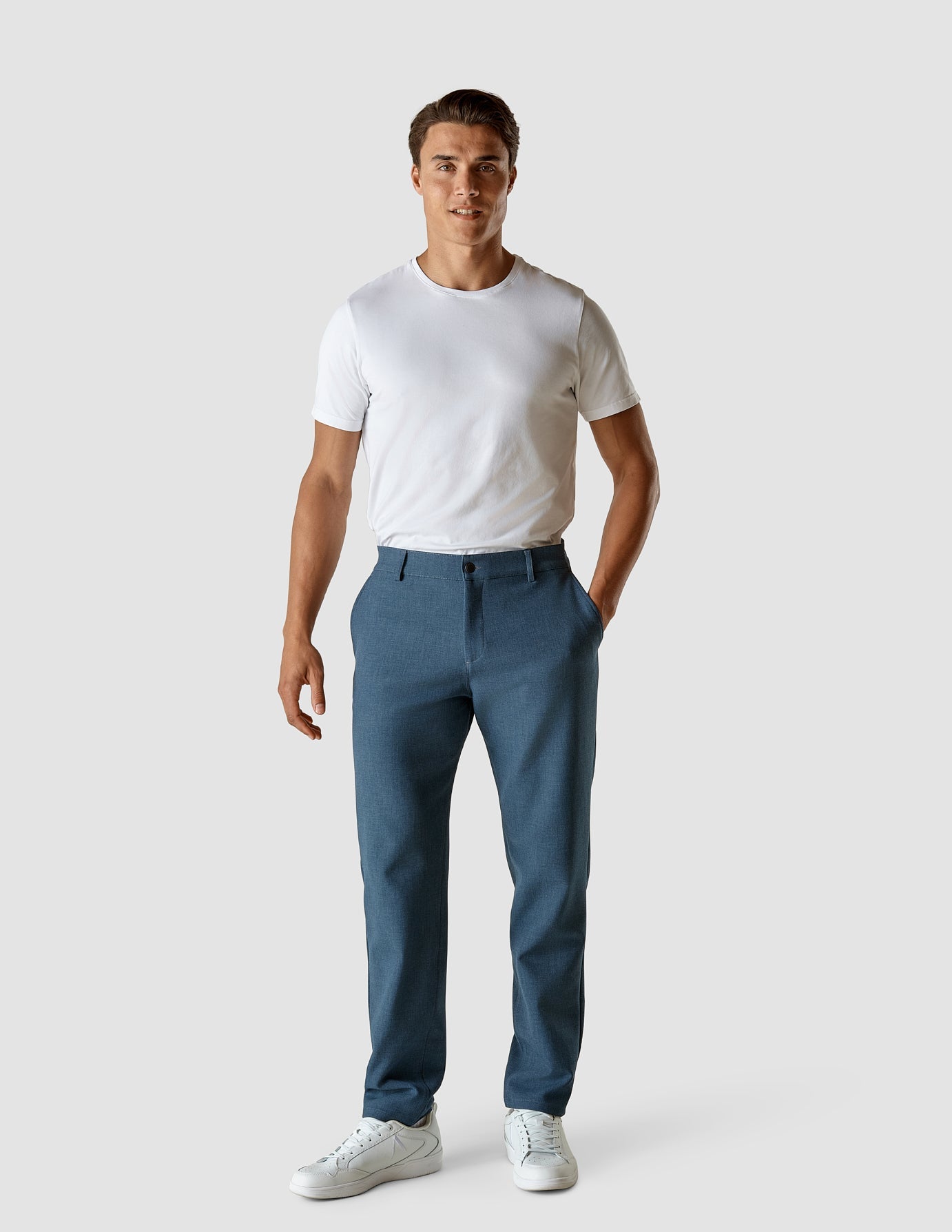 Heavy Edition Pants Slim Deep Blue Melange