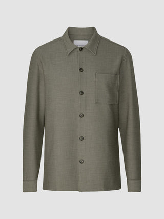 Heavy Edition Transitional Overshirt Remote Green Twill