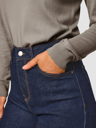 Jeans Straight Fit Dark Blue