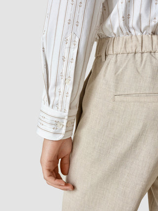 Lightweight Classic Shirt Earth Stripe Slim