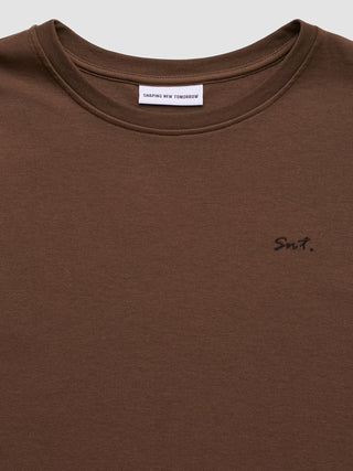 Lightweight Crewneck Saddle Brown