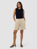 Women's Linen Shorts Relaxed Sandy Beige