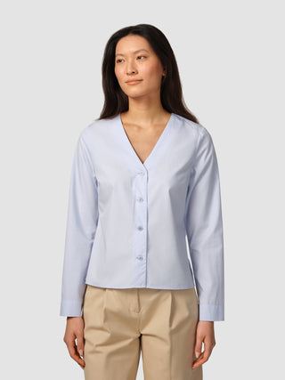 Madison Blouse Powder Blue
