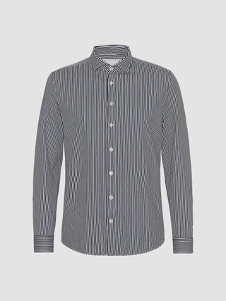 Classic Shirt Navy Stripes Slim