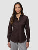 Women's Oxford Shirt Espresso Regular