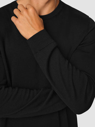 Premium Merino Crewneck Black