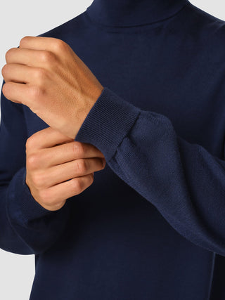 Premium Merino Turtleneck Navy