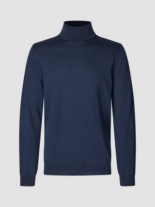 Premium Merino Turtleneck Navy