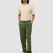 Refined Linen Pants Clover Green
