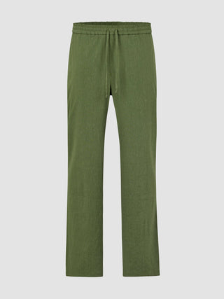 Refined Linen Pants Clover Green