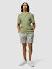 Refined Linen Bowling Short Sleeve Shirt Tea
