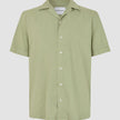 Refined Linen Bowling Short Sleeve Shirt Tea
