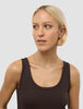 Women's Rib Tank Top Espresso