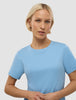 Women's Rib T-Shirt Blissful Blue