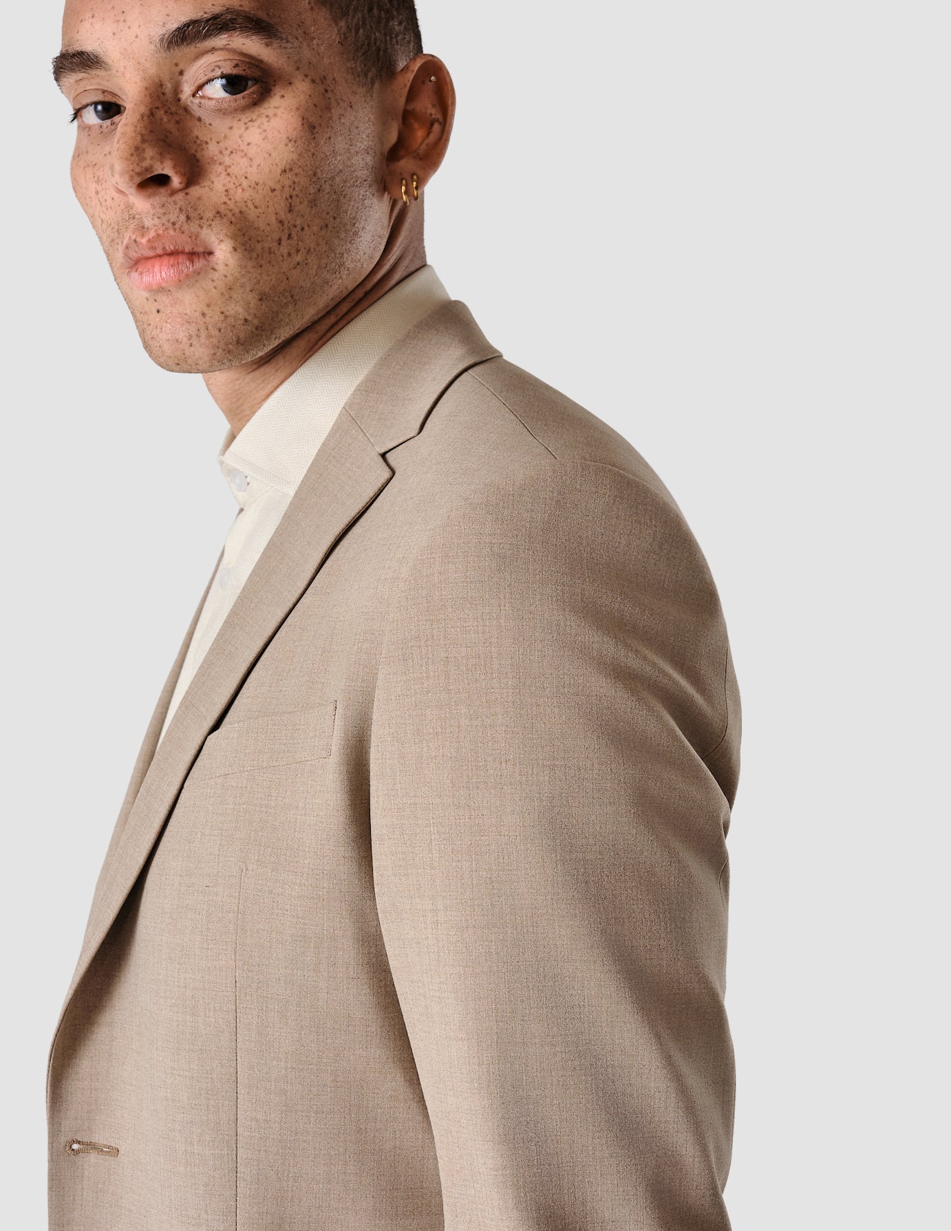 Essential Blazer Regular Sand Grain